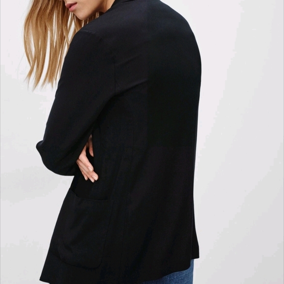 2/$20 Talula Kent Soft Rayon Light Blazer Size 10 Black Euc - Picture 4 of 13